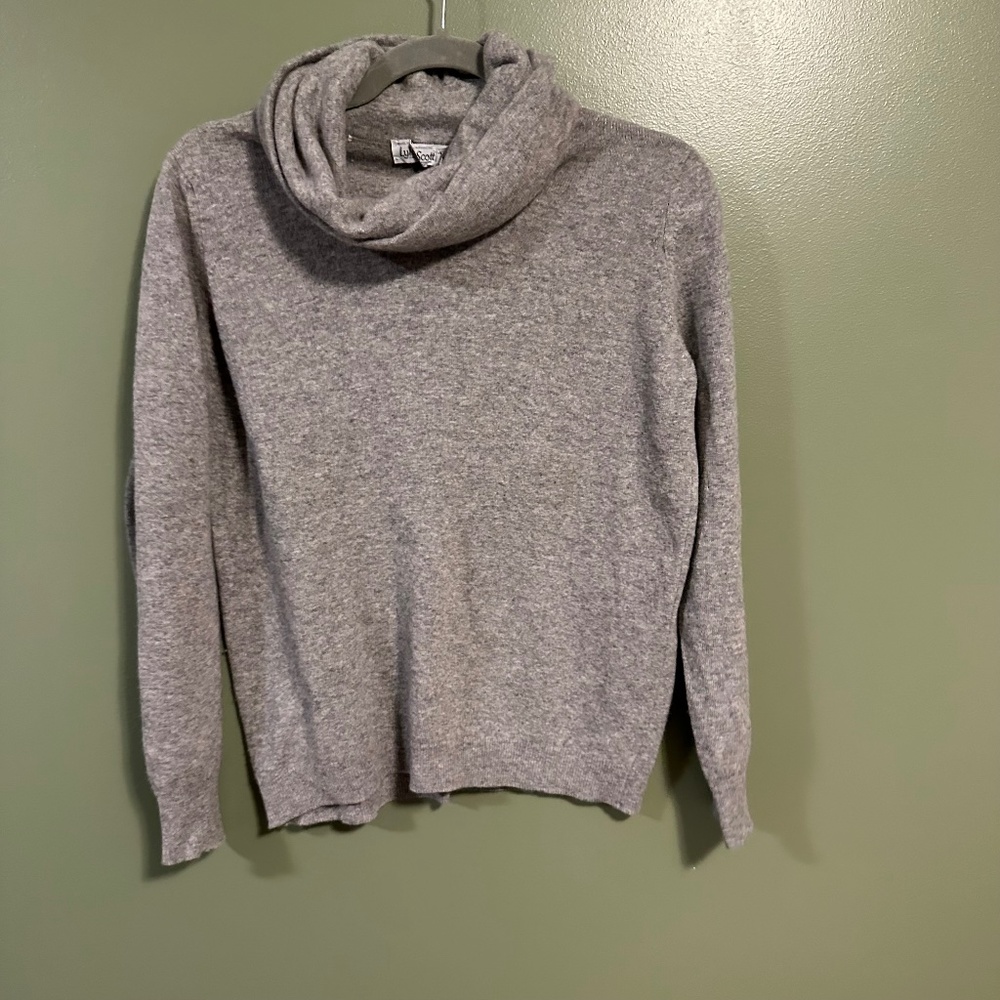 VintageLike NEW Lyle & Scott 100% cashmere sweater grey gray 38